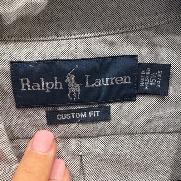 Ralph Lauren Gray Custom Fit Shirt - Picture 2 of 3